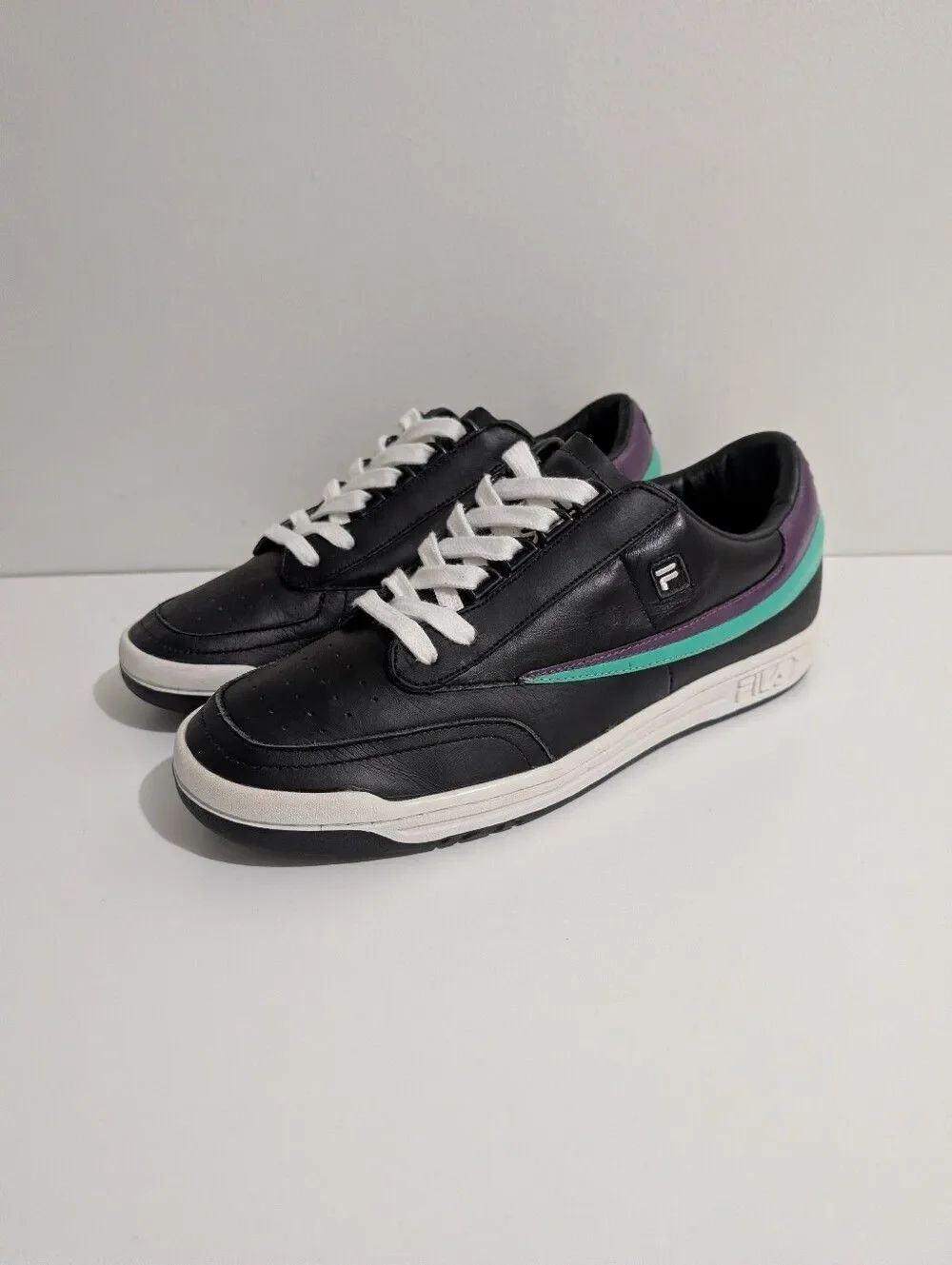 FILA Original Black Classic Tennis Sneakers Mens 12